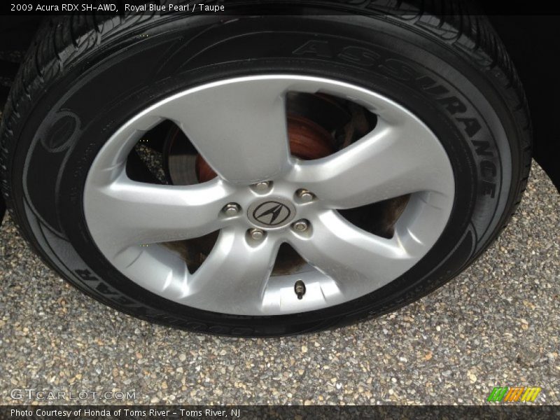 Royal Blue Pearl / Taupe 2009 Acura RDX SH-AWD
