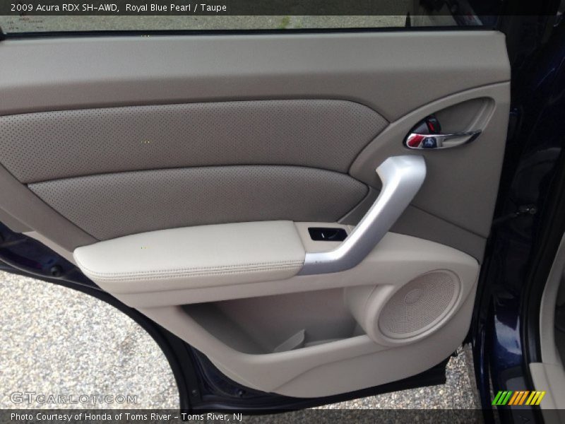 Royal Blue Pearl / Taupe 2009 Acura RDX SH-AWD