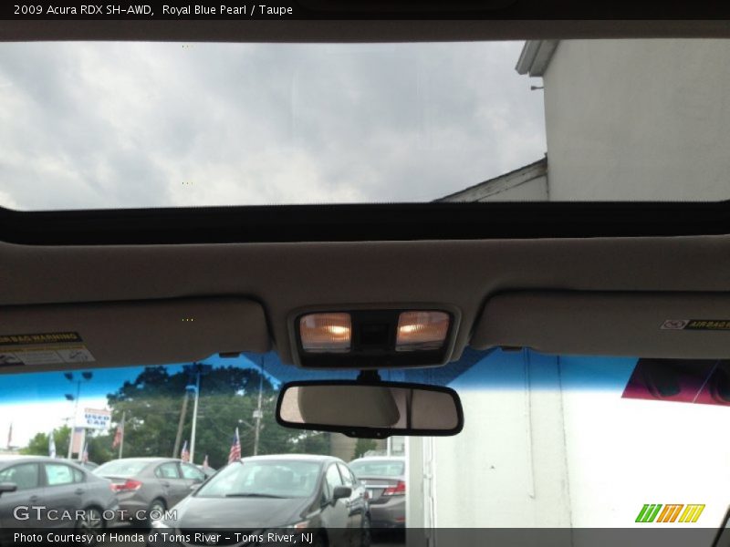 Royal Blue Pearl / Taupe 2009 Acura RDX SH-AWD
