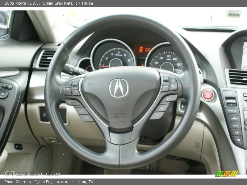 Grigio Gray Metallic / Taupe 2009 Acura TL 3.5