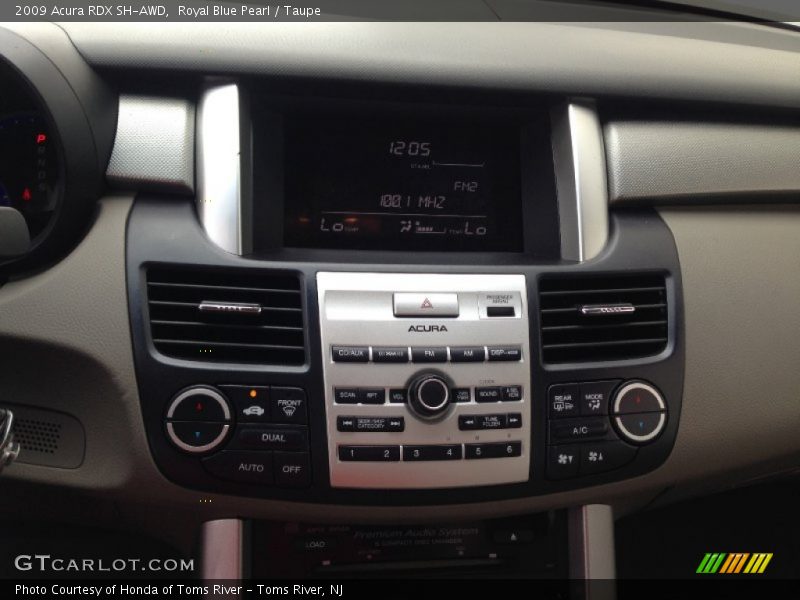 Royal Blue Pearl / Taupe 2009 Acura RDX SH-AWD