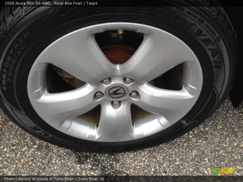 Royal Blue Pearl / Taupe 2009 Acura RDX SH-AWD