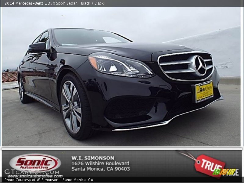 Black / Black 2014 Mercedes-Benz E 350 Sport Sedan