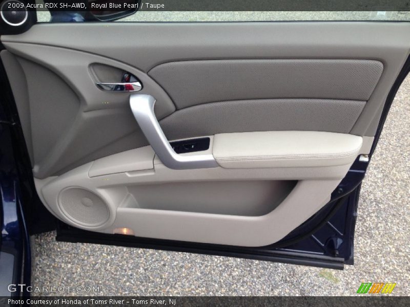 Royal Blue Pearl / Taupe 2009 Acura RDX SH-AWD