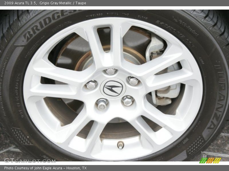 Grigio Gray Metallic / Taupe 2009 Acura TL 3.5