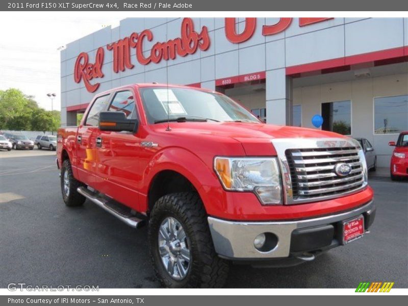 Race Red / Pale Adobe 2011 Ford F150 XLT SuperCrew 4x4