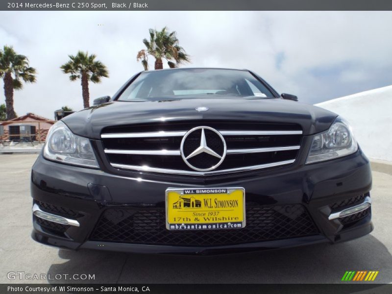 Black / Black 2014 Mercedes-Benz C 250 Sport