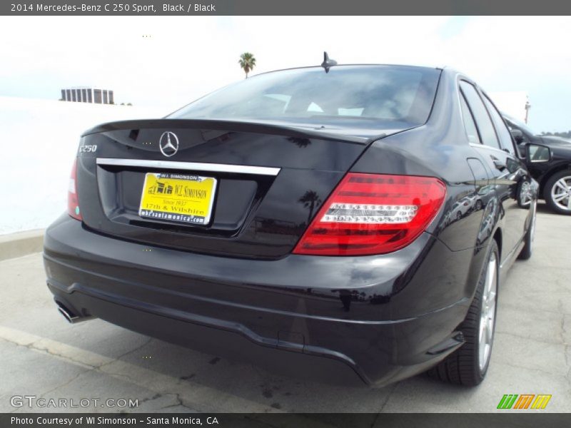 Black / Black 2014 Mercedes-Benz C 250 Sport