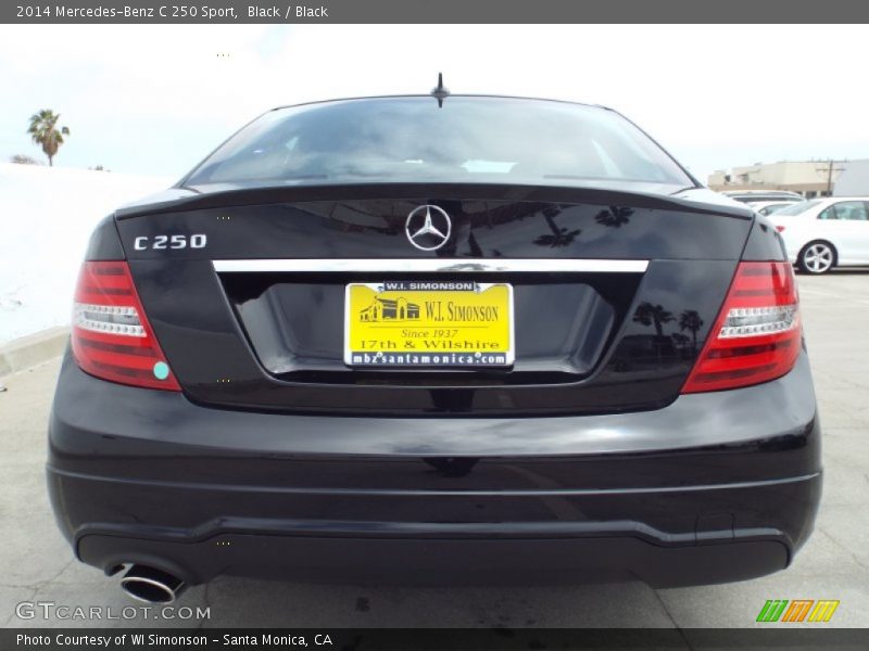 Black / Black 2014 Mercedes-Benz C 250 Sport