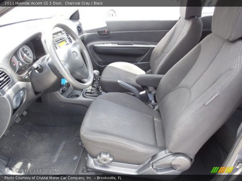 Charcoal Gray / Black 2011 Hyundai Accent GS 3 Door