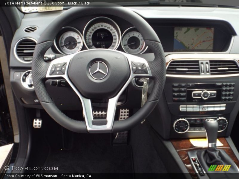 Black / Black 2014 Mercedes-Benz C 250 Sport