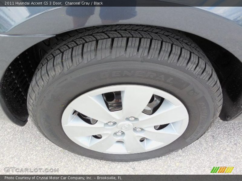 Charcoal Gray / Black 2011 Hyundai Accent GS 3 Door