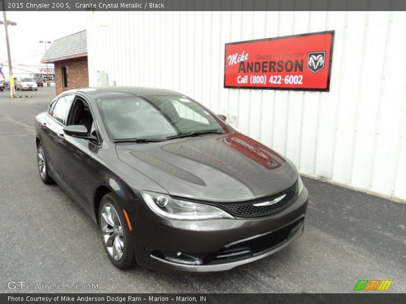 Granite Crystal Metallic / Black 2015 Chrysler 200 S