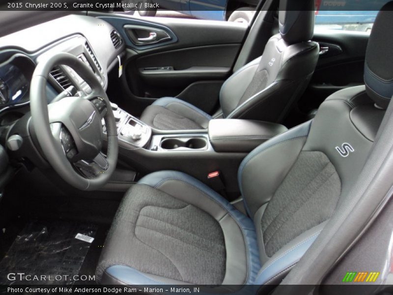 Granite Crystal Metallic / Black 2015 Chrysler 200 S