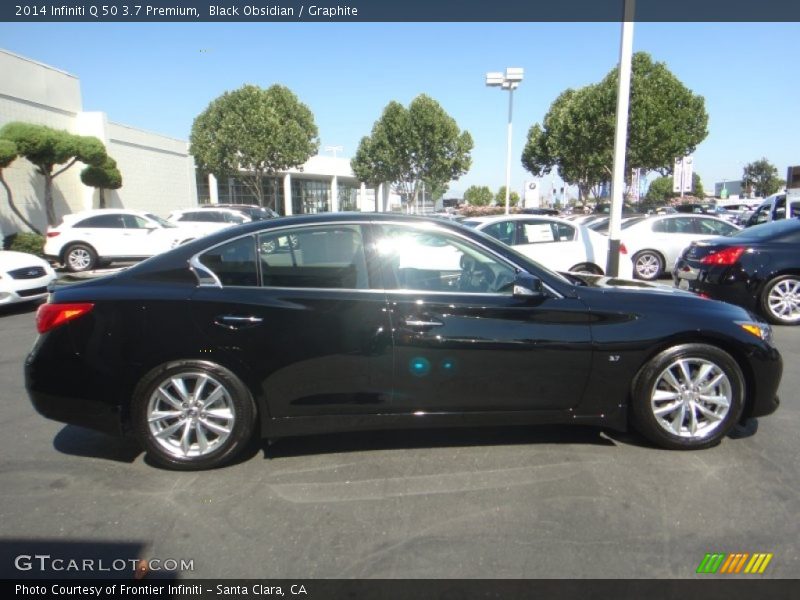 Black Obsidian / Graphite 2014 Infiniti Q 50 3.7 Premium