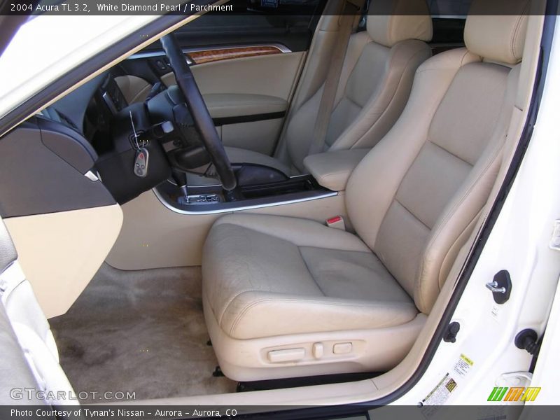 White Diamond Pearl / Parchment 2004 Acura TL 3.2