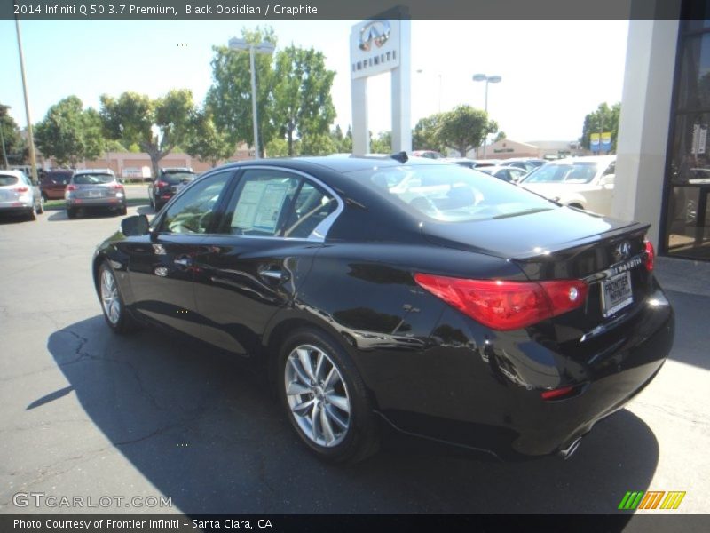 Black Obsidian / Graphite 2014 Infiniti Q 50 3.7 Premium