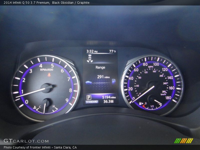 Black Obsidian / Graphite 2014 Infiniti Q 50 3.7 Premium