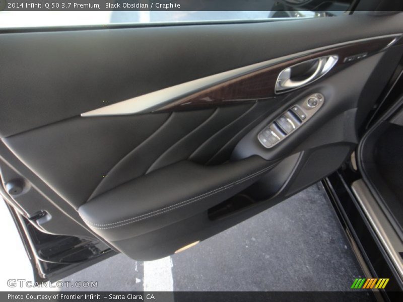 Black Obsidian / Graphite 2014 Infiniti Q 50 3.7 Premium