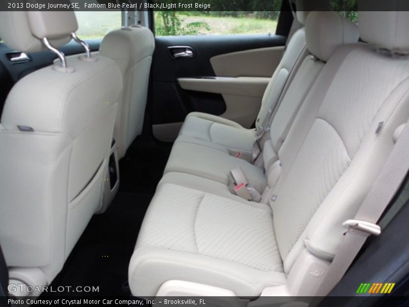 Fathom Blue Pearl / Black/Light Frost Beige 2013 Dodge Journey SE