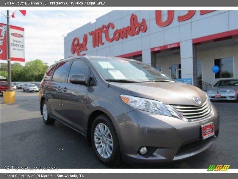 Predawn Gray Mica / Light Gray 2014 Toyota Sienna XLE