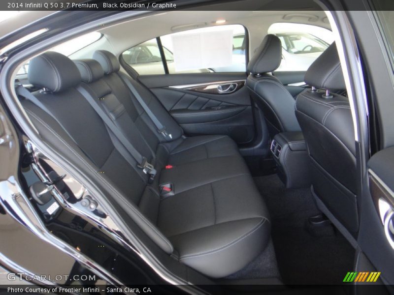 Black Obsidian / Graphite 2014 Infiniti Q 50 3.7 Premium