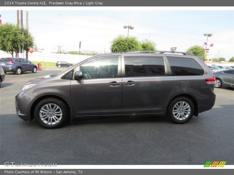 Predawn Gray Mica / Light Gray 2014 Toyota Sienna XLE