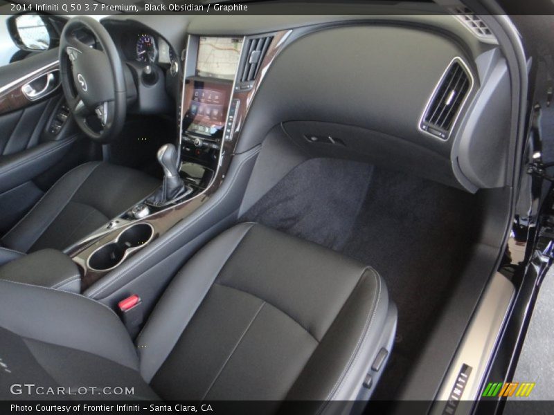 Black Obsidian / Graphite 2014 Infiniti Q 50 3.7 Premium