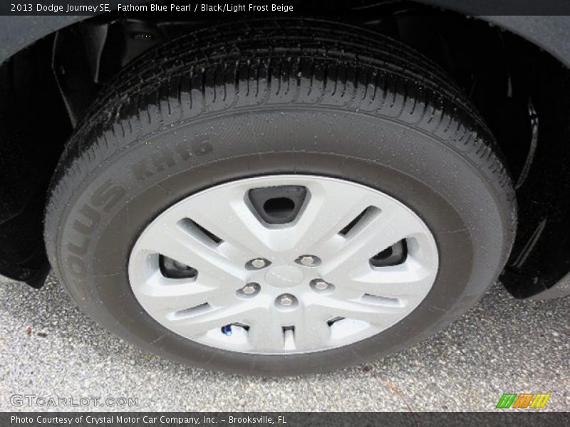 Fathom Blue Pearl / Black/Light Frost Beige 2013 Dodge Journey SE