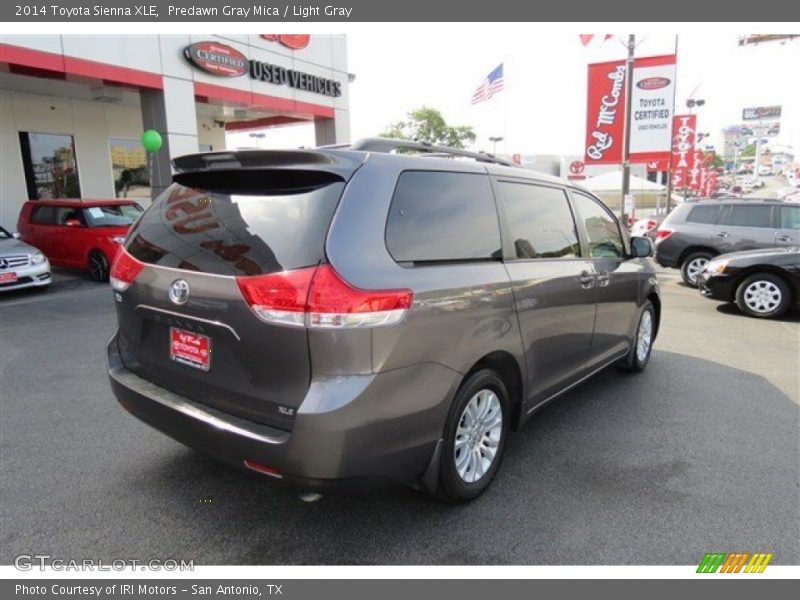 Predawn Gray Mica / Light Gray 2014 Toyota Sienna XLE