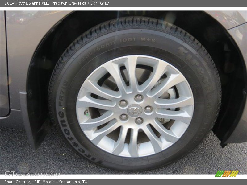 Predawn Gray Mica / Light Gray 2014 Toyota Sienna XLE