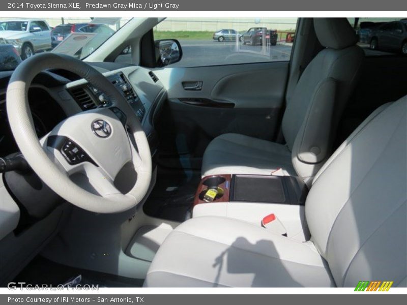 Predawn Gray Mica / Light Gray 2014 Toyota Sienna XLE