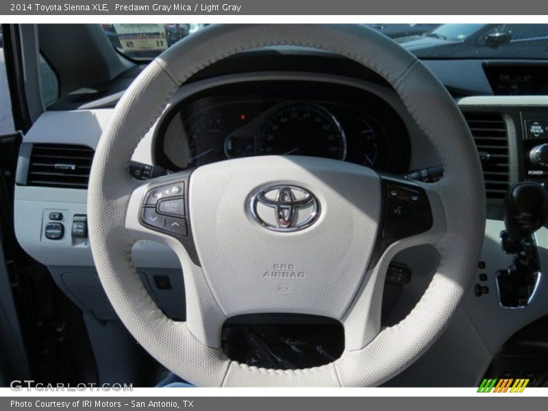 Predawn Gray Mica / Light Gray 2014 Toyota Sienna XLE