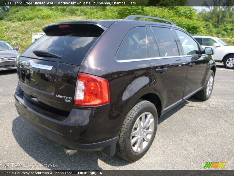 Kodiak Brown Metallic / Sienna/Charcoal Black 2013 Ford Edge Limited AWD