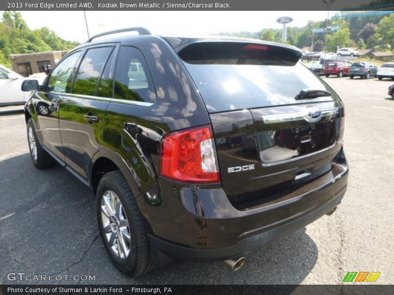 Kodiak Brown Metallic / Sienna/Charcoal Black 2013 Ford Edge Limited AWD