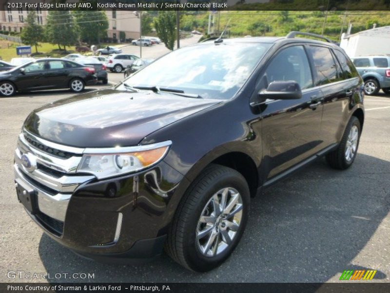 Kodiak Brown Metallic / Sienna/Charcoal Black 2013 Ford Edge Limited AWD