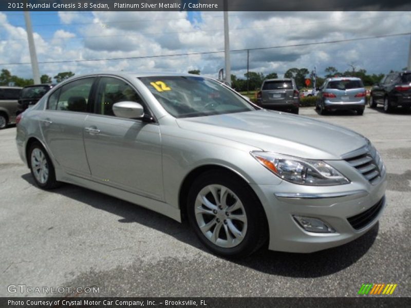 Platinum Silver Metallic / Cashmere 2012 Hyundai Genesis 3.8 Sedan
