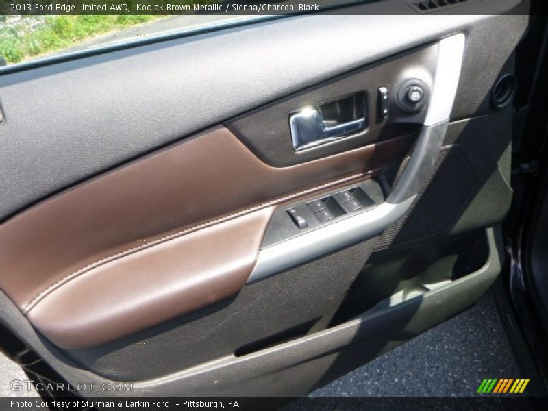 Kodiak Brown Metallic / Sienna/Charcoal Black 2013 Ford Edge Limited AWD