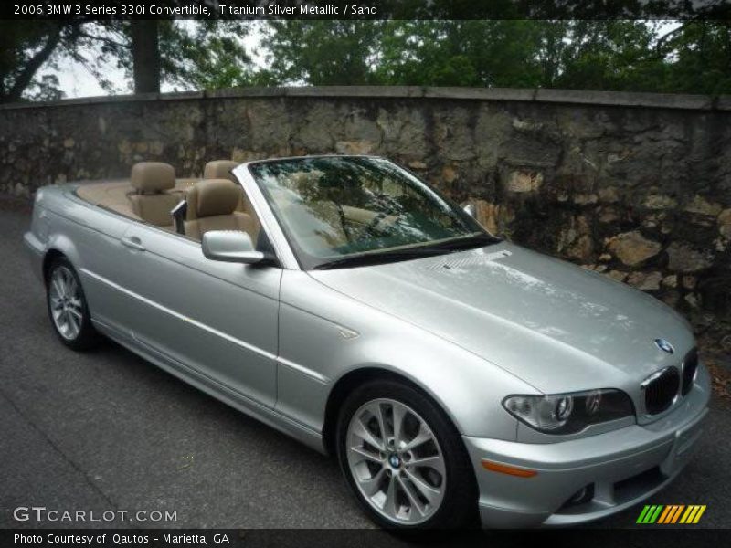 Titanium Silver Metallic / Sand 2006 BMW 3 Series 330i Convertible