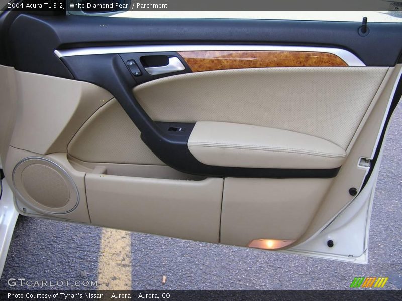 White Diamond Pearl / Parchment 2004 Acura TL 3.2