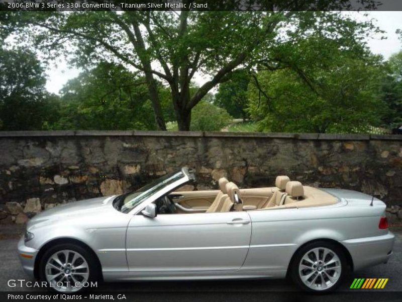 Titanium Silver Metallic / Sand 2006 BMW 3 Series 330i Convertible