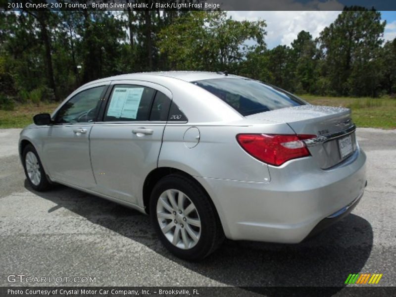 Bright Silver Metallic / Black/Light Frost Beige 2011 Chrysler 200 Touring