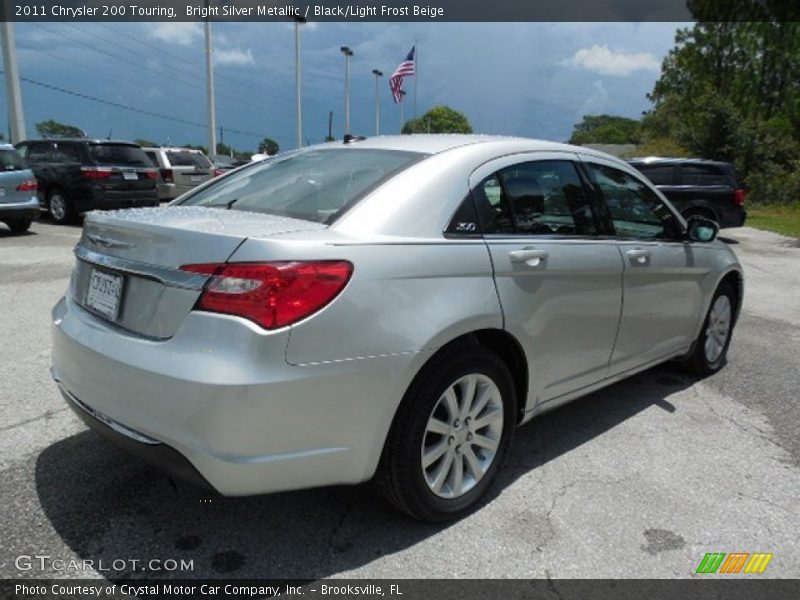 Bright Silver Metallic / Black/Light Frost Beige 2011 Chrysler 200 Touring