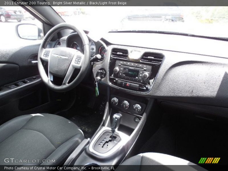 Bright Silver Metallic / Black/Light Frost Beige 2011 Chrysler 200 Touring