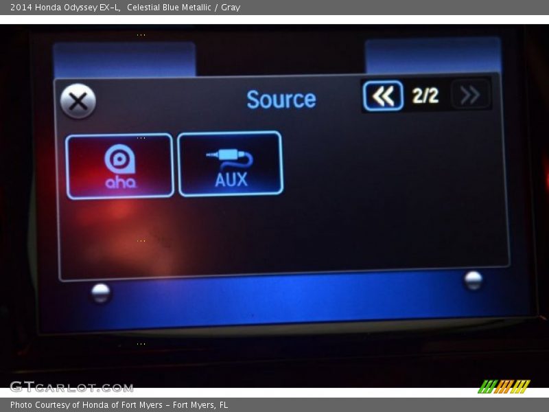 Celestial Blue Metallic / Gray 2014 Honda Odyssey EX-L