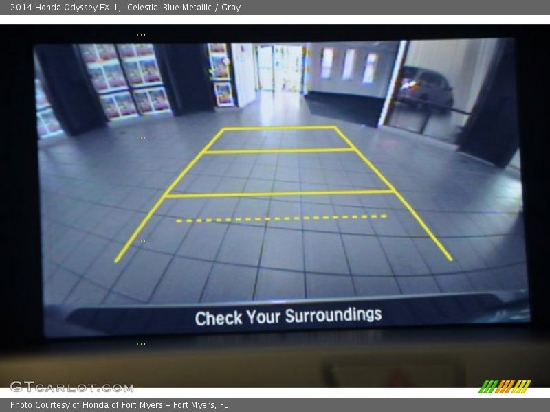 Celestial Blue Metallic / Gray 2014 Honda Odyssey EX-L