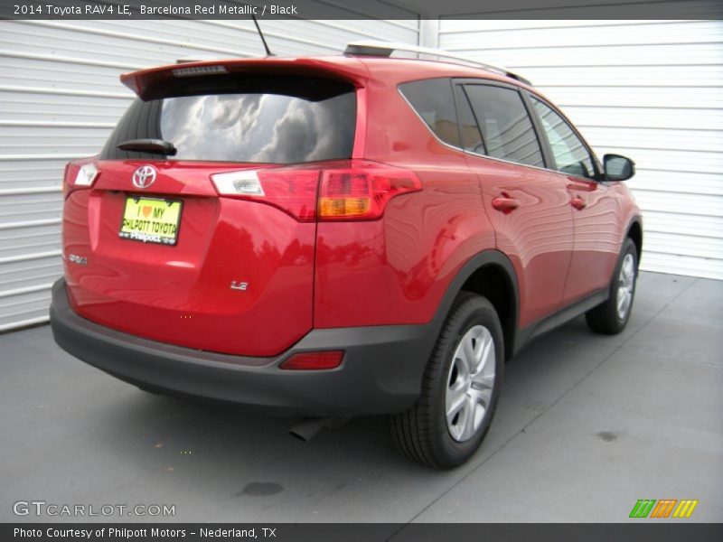 Barcelona Red Metallic / Black 2014 Toyota RAV4 LE