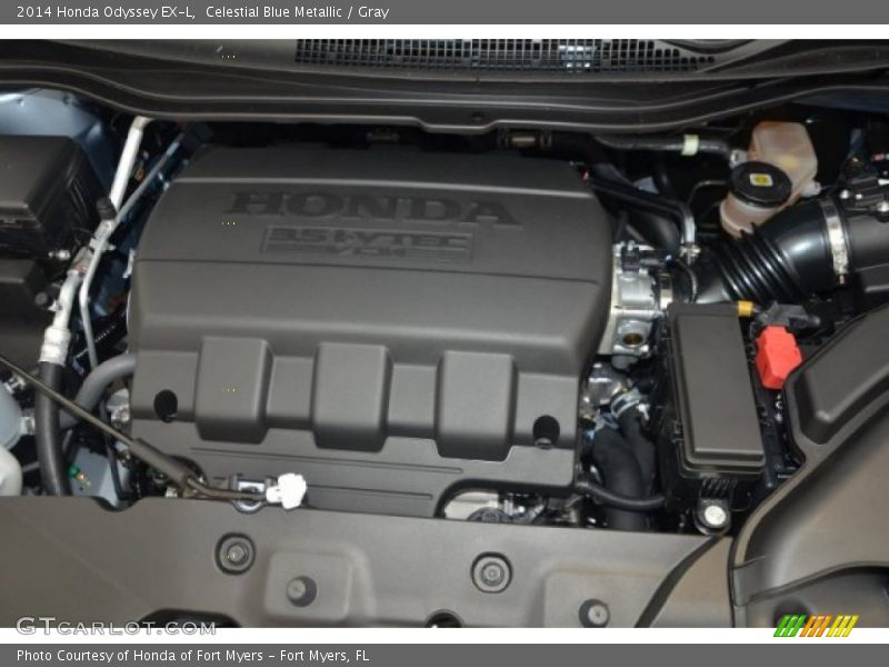 Celestial Blue Metallic / Gray 2014 Honda Odyssey EX-L
