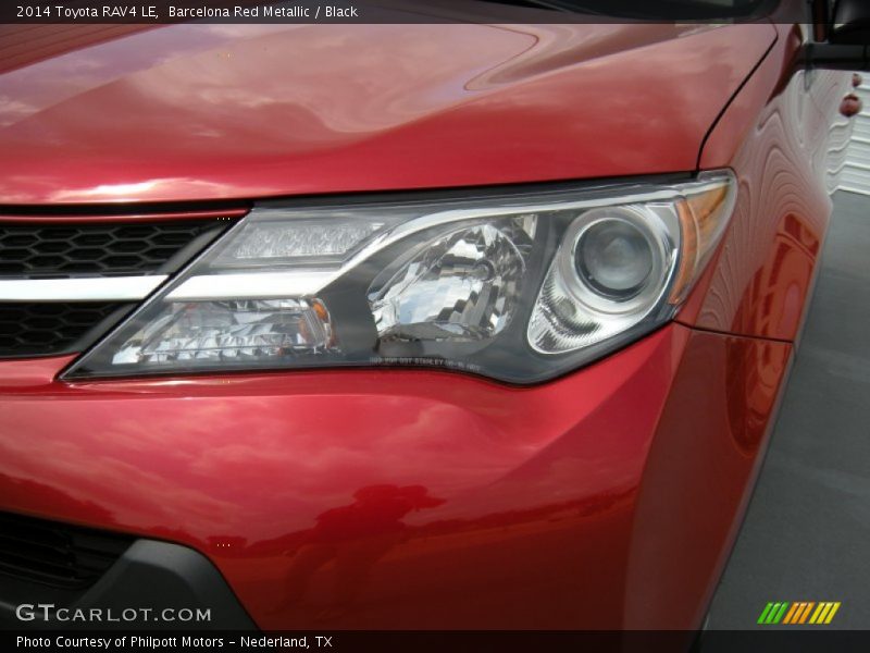 Barcelona Red Metallic / Black 2014 Toyota RAV4 LE