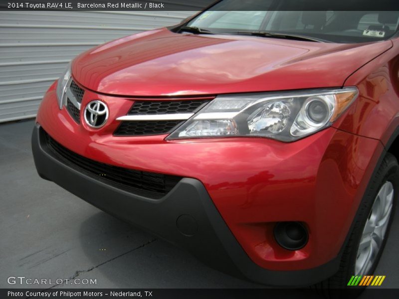 Barcelona Red Metallic / Black 2014 Toyota RAV4 LE